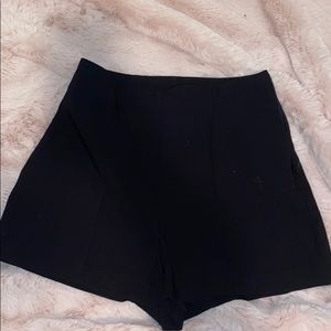 ASOS black high waisted shorts